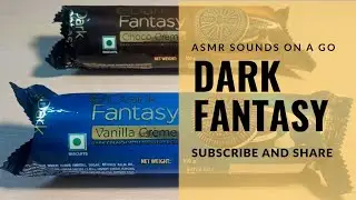 ASMR Eating Sounds Dark Fantasy Vanilla and Choco Cream - Kids Favourite Creamy Twisteez #asmr #kids