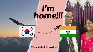 Surprising My Parents After Months 🥹🇮🇳| Korea to India 