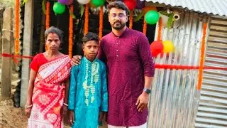 সকলের চেষ্টা ও ভালোবাসায় তৈরি হলো এই অসহায় পরিবারটির নতুন বাড়ি