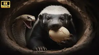 Fearless Honey Badger Raids Cobra's Nest for Eggs!