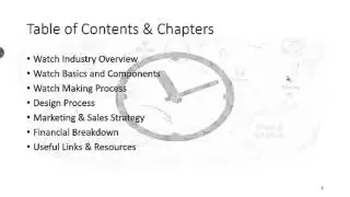 Course Topics covered in How To Launch a Watch Company