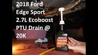 Замена, слив и заливка блока передачи мощности (PTU) Ford Edge Sport 2.7L 2018 года с помощью Ams...