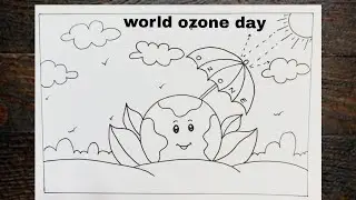Ozone Day Drawing / save ozone layer poster / Ozone day poster making idea