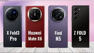 VIVO X Fold 3 Pro vs Huawei Mate X6 vs OPPO Find N5 vs Samsung Fold 5 || Full Comparison