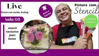 APRENDA PINTAR ROSAS EM STENCIL
