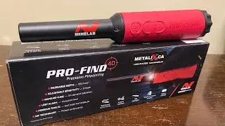 Распаковка и руководство по использованию металлоискателя Minelab Pro-Find 40 Pin Pointer.