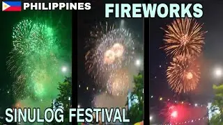 Fireworks Sinulog festival Cebu city fiesta 