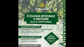 Ecologia integrale e dintorni. Verso la COP29 di Baku. Secondo incontro.