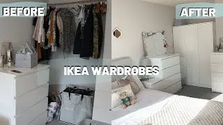 IKEA WARDROBE TRANSFORMATION: Cheap Ikea furniture, Clothing Organise and Declutter | HomeWithShan