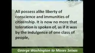George Washington's Letter to the Jews of Newport - 1790 - Moses Seixas, Warden