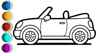 Car Drawing for Kids| Draw and Color a Beautiful Car