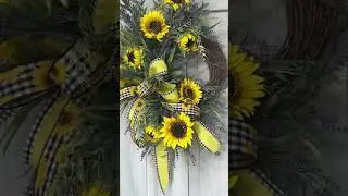Sunflower Spring to Summer Wreath | KDS Studio Tutorial + Supply List