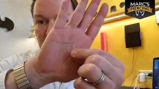 Marc's Piercing Emergency Help #7 Changing Conch from Bioplast to Ring 💉 Marc's Piercing TV