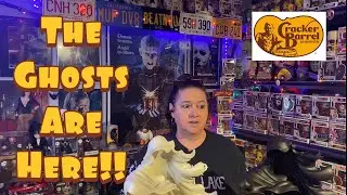 Ghosts from Cracker Barrel!  Black, White and a Witch!
