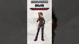 Concept VS Final Design of Fortnite Skins Part 11 #fortnite