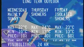 The Weather Network Moncton NB WeatherSTAR 3000 Local forecast September 6 2022