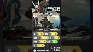 Nagoriyuki  wall-to-wall  combo #ggst_na #nagoriyuki #ggst #guiltygear #strive #fgc #combos #shorts