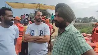 Flooded Villages of Punjab. District Fazilka village Nur Shah 