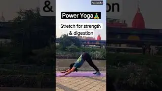 #Stretch For #Strength & Digestion 💪 #yogaforstrength #yogafordigestion #dailyyoga #yogaflow #shorts