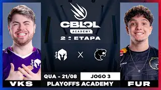 VIVO KEYD x FURIA | Jogo 3 - MD5 | Playoffs CBLOL Academy 2024