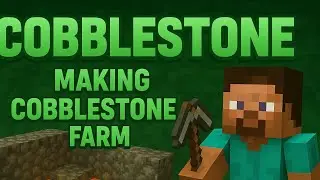 How to make cobblestone Farm in minecraft  |  (very easy) | DRACOON GAMERZZ
