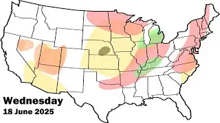 Midwest Damaging Winds, Southwest Fire Risk/Heat, Significant Upcoming Heat Wave