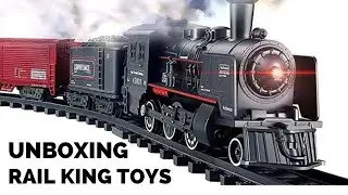 UNBOXING MAINAN KERETA API RAIL KING 19 PCS RAILKING - TOY TRAIN TRACK