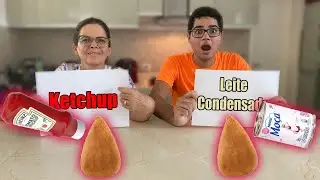 KETCHUP ou LEITE CONDENSADO. QUEM COME MAIS?! Novote ou Tia Graça?