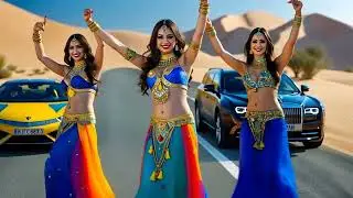 Whispers of the Desert Rain (إيقاع المطر) | Exotic Arabic Belly Dance Music | AI Fantasy Dance Video