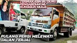 Galang jemput Bu guru Rini// Rute Bunda Rini bekerja