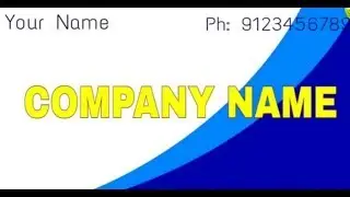 Creat Simple Business Card / Visiting Card Design Editing in PicsArt