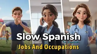 Jobs and Occupations in Spanish 💼   🎧 Easy Spanish Conversation for Beginners