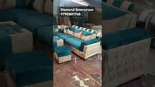L shape corner sofa set with table| Diamond Enterprises Ranchi jharkhand #livingroomfurniture