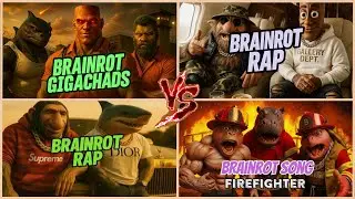 BRAINROT GIGACHADS🆚 BRAINROT RAP🆚 BRAINROT SONG FIREFIGHTER🆚 BRAINROT RAP