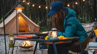 Winter Camping | Grilled Steak & American-Style Mulled Wine in the Forest