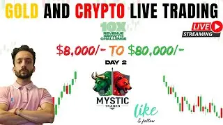 LIVE BTC & CRYPTO Analysis 🚀📊 DAY 2 : $8,000 - $ 80,000/- Challenge