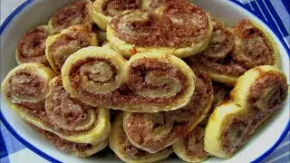 Quick Pig Ears (quick snacks on make on the go) (4 ingredients) (sweet snack) | Just Anya