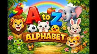 Learn A to Z with Jungle Animals 🦁🐰 | Fun Alphabet Learning for Kids
