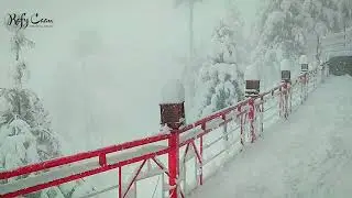 Snowfall at Green Hilton Hotel Shangla top