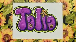 Talia writing name art ✨️ 