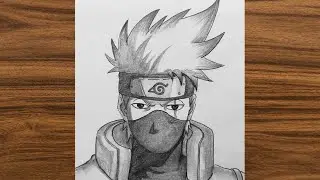 How to draw Kakashi Hatake | Naruto Drawing Tutorial for beginners 
