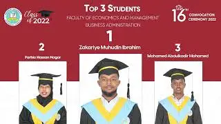 Top 3 faculty of Economics and Management Department of Business Administration Benadir University