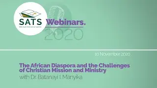 Batanayi Manyika  - African Diaspora: The Challenges of Christian Mission and Ministry