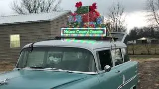 My 55 Chevy in 2025 Kiwanis Christmas Parade trim