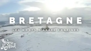 La Bretagne sous la NEIGE - Les Monts d'Arrée Enneigés [4K Drone]
