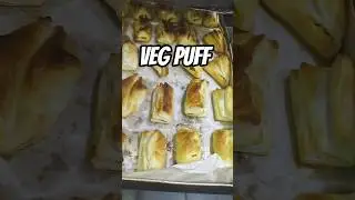 Veg puff #vegpuffs #puff  #roycakeart #shorts #viral #snacks