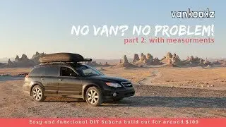 Subaru Outback Vanlife | How to live in your car | Free Blueprints! | DIY Under $200