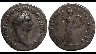 Domitian Minerva Advancing Denarius, 83 AD