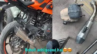 full system exhaust #ktm rc390 2022