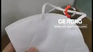 KN95 N95 fold face mask ear loop welding machine semi automatic non woven material mask welder line